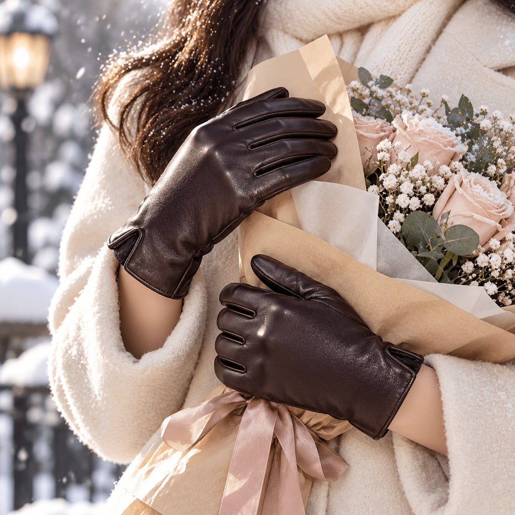 Gants thermiques en cuir