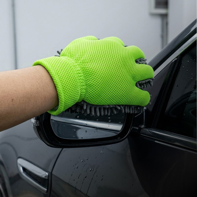 Gants de lavage antidérapants à picots en maille