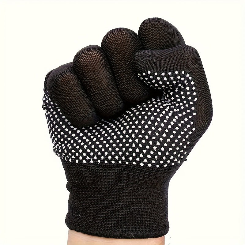 Gants fins de vélo en maille — lot de 5 paires, noir