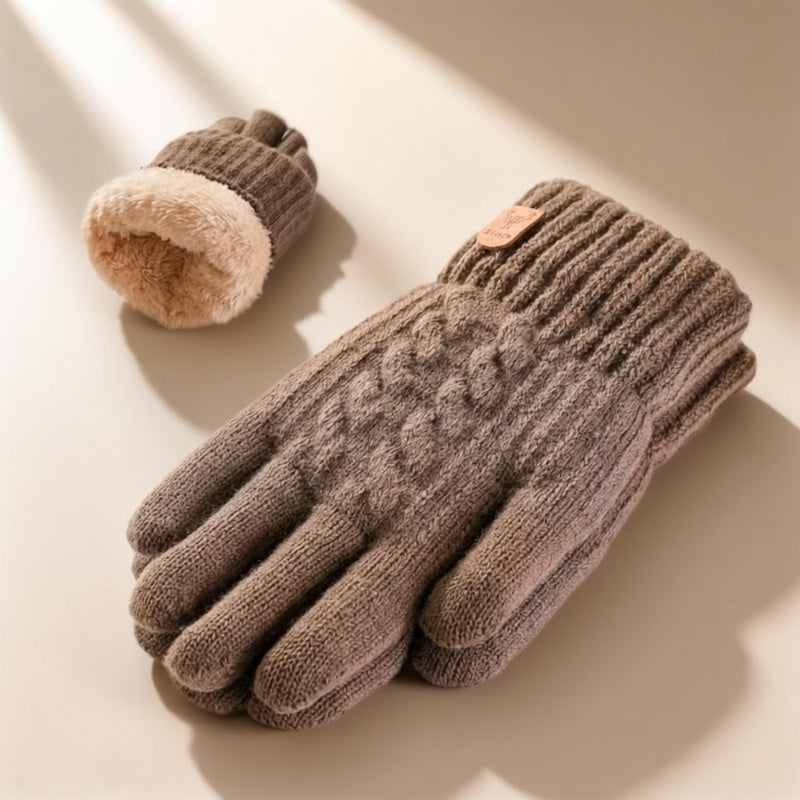 Gants doublés en maille