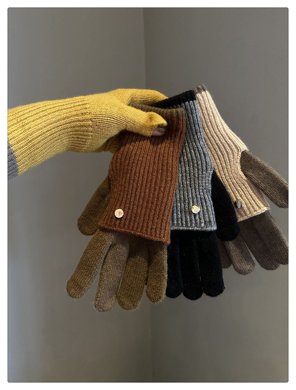 Gants sans doigts doublés en laine