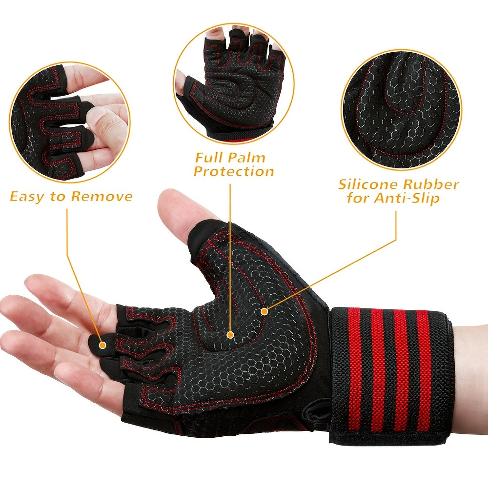 Gants sans doigts en maille, 2 coloris, du M au XL
