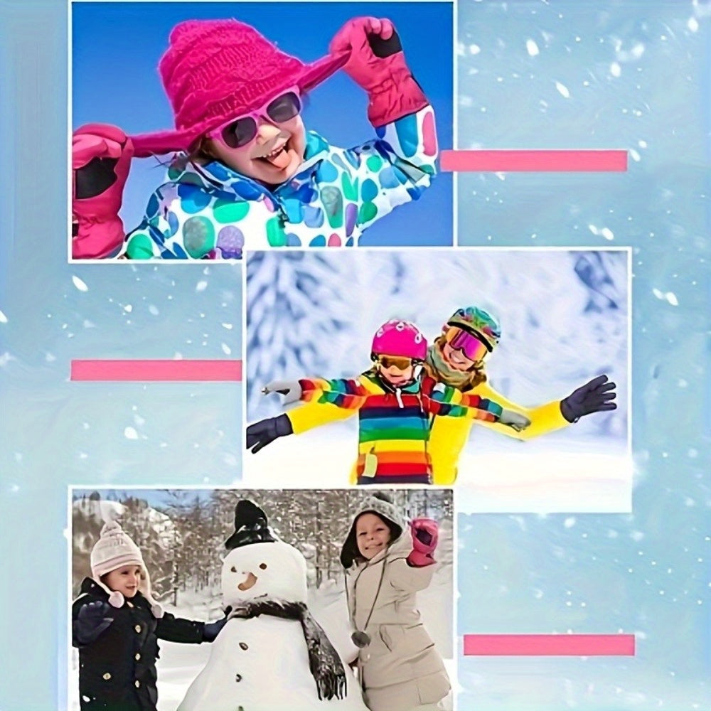 Gants de ski en maille, 5 coloris
