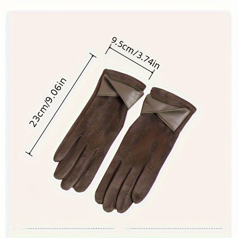 Gants thermiques en simili cuir