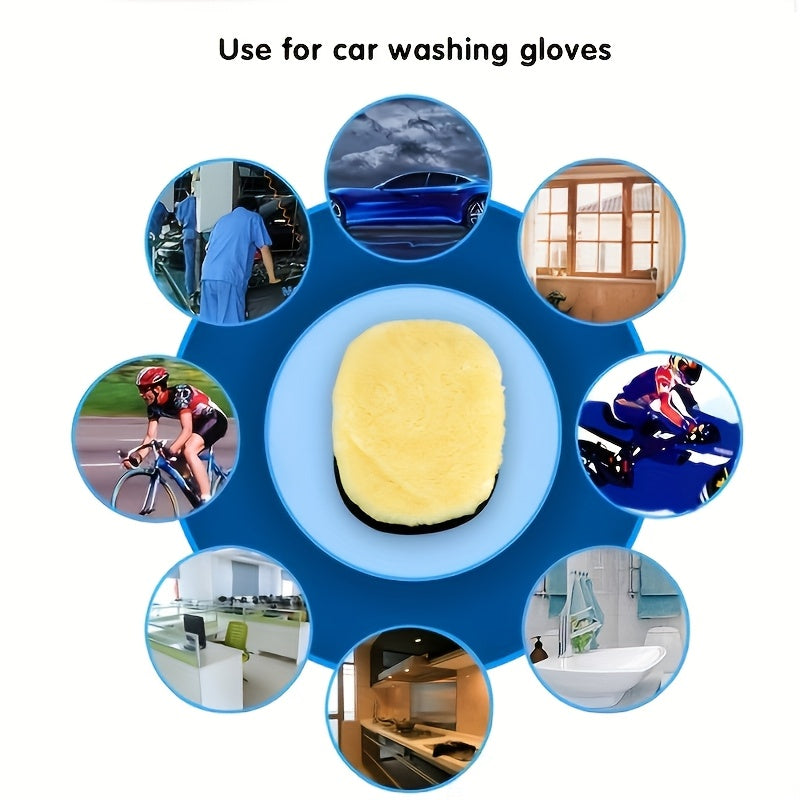 Gants de lavage en microfibre, noir