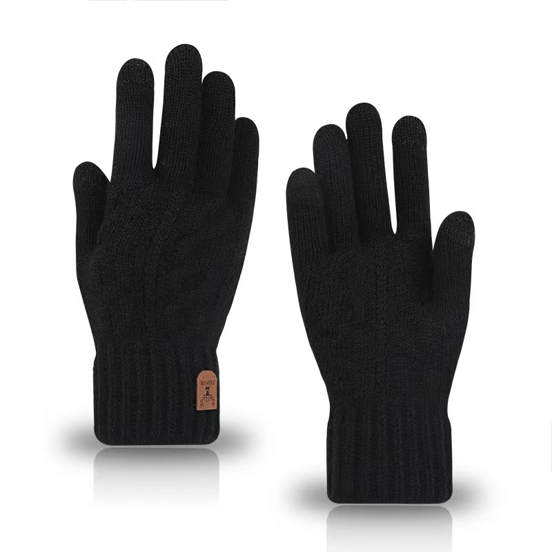Gants tactiles longs en alpaga — lot de 3 paires