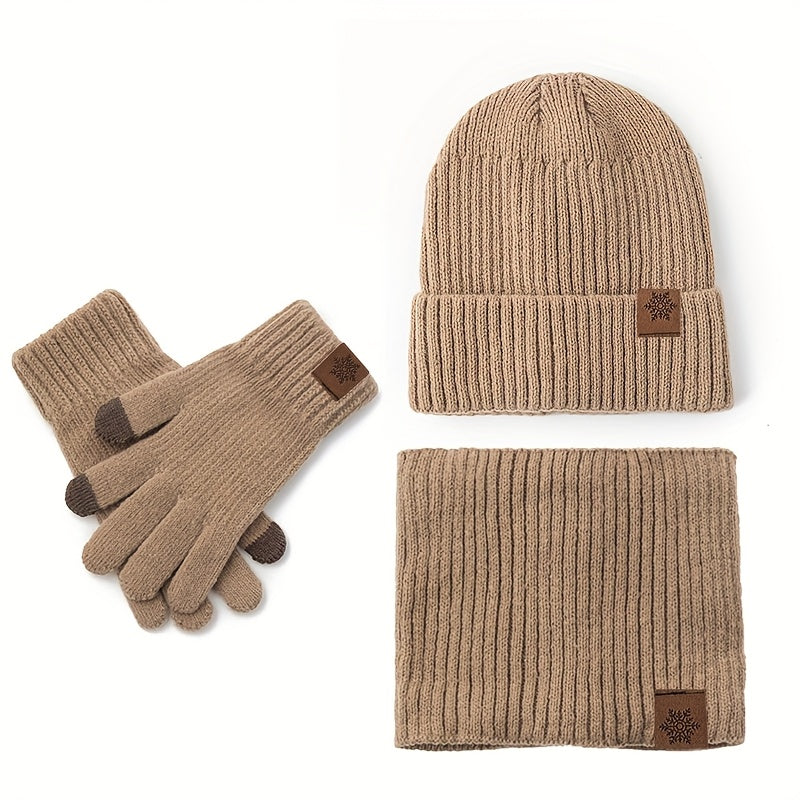 Gants de ski en maille — lot de 3 paires