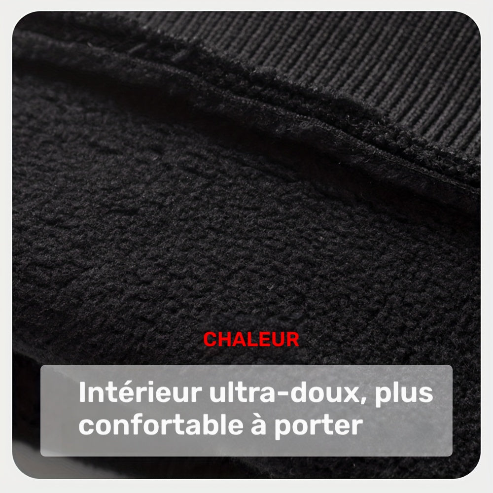 Gants à doigts rabattables à paume renforcée en softshell