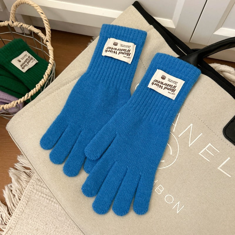 Gants tactiles coupe-vent à étiquette cousue en maille — lot de 3 paires