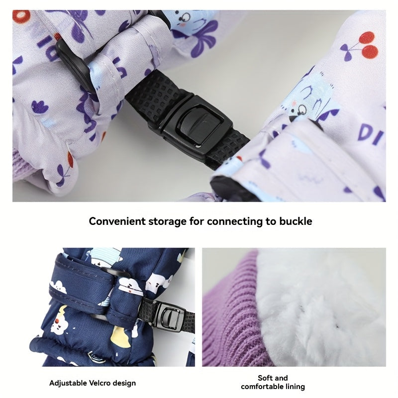 Gants en maille à doublure peluche
