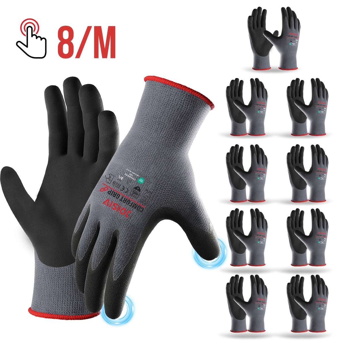 Gris/Noir (10 paires) / 8/mois
