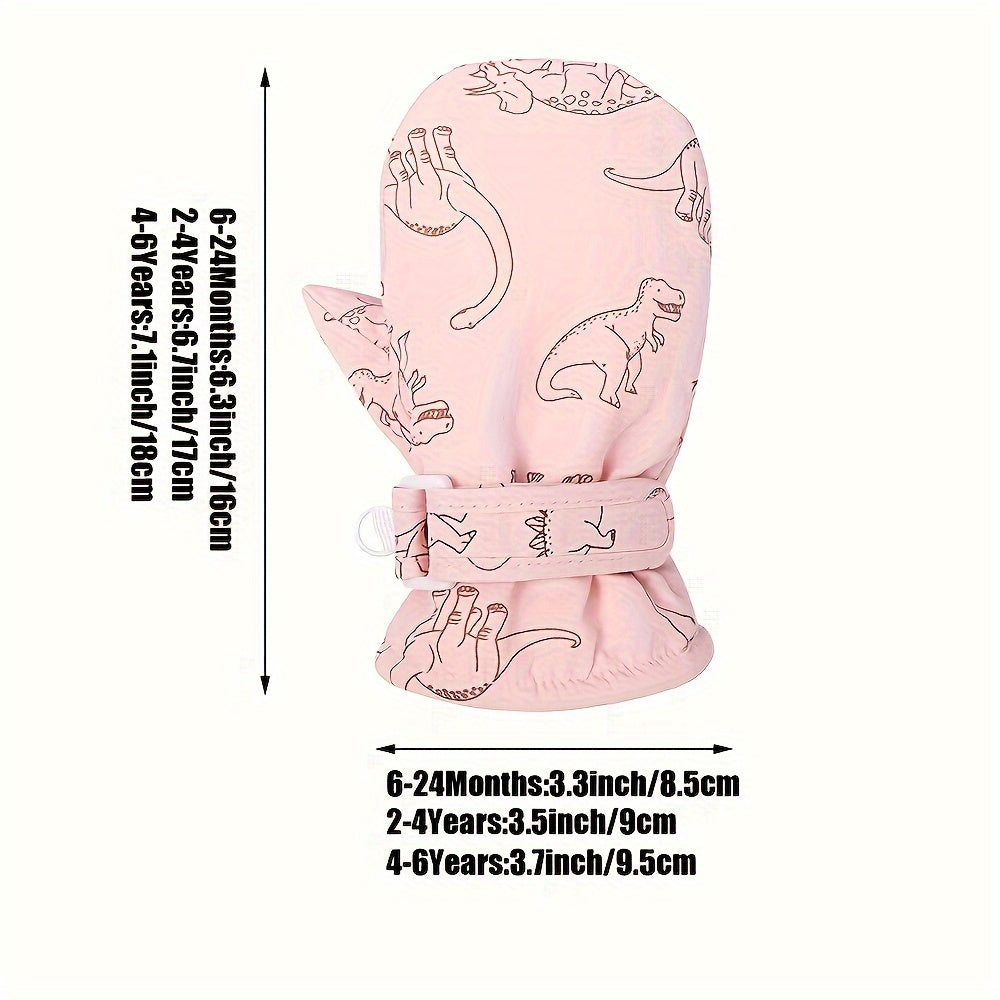 Moufles de ski en maille pour enfant