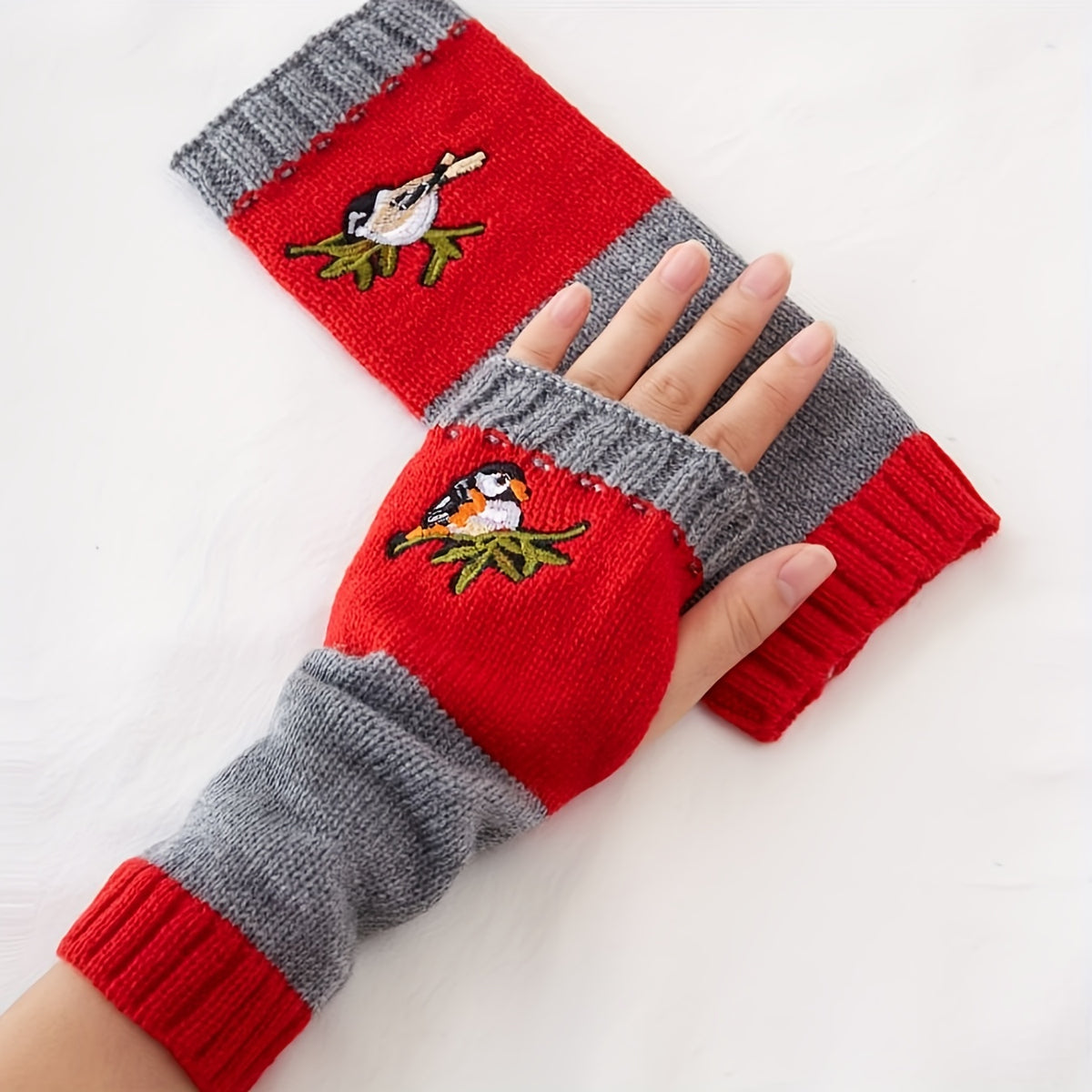 Mitaines tactiles en maille pour enfant