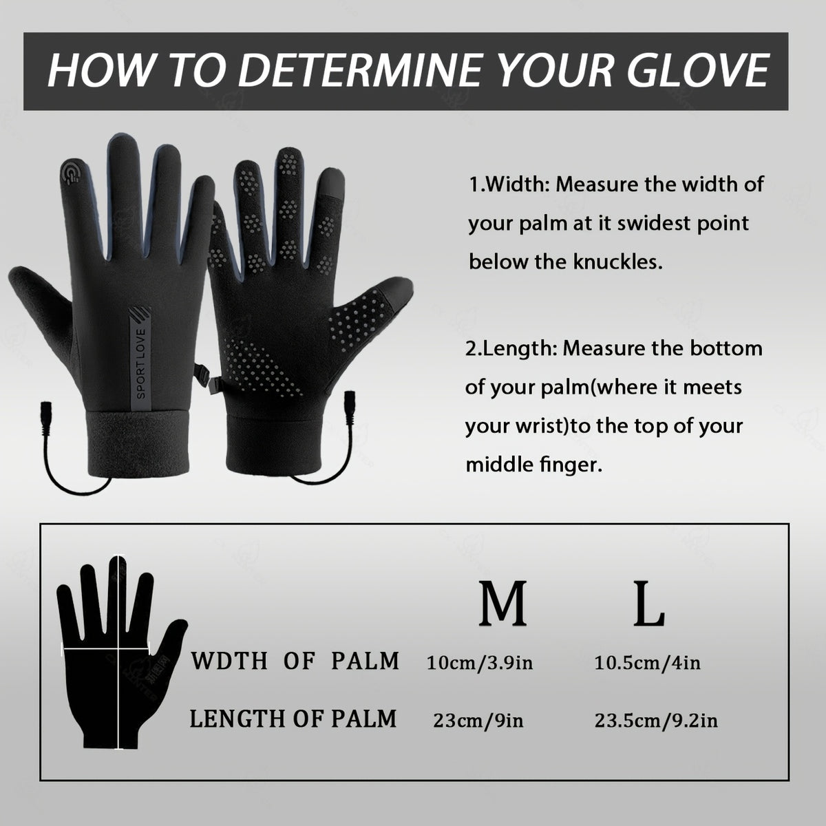 Gants de ski chauffants