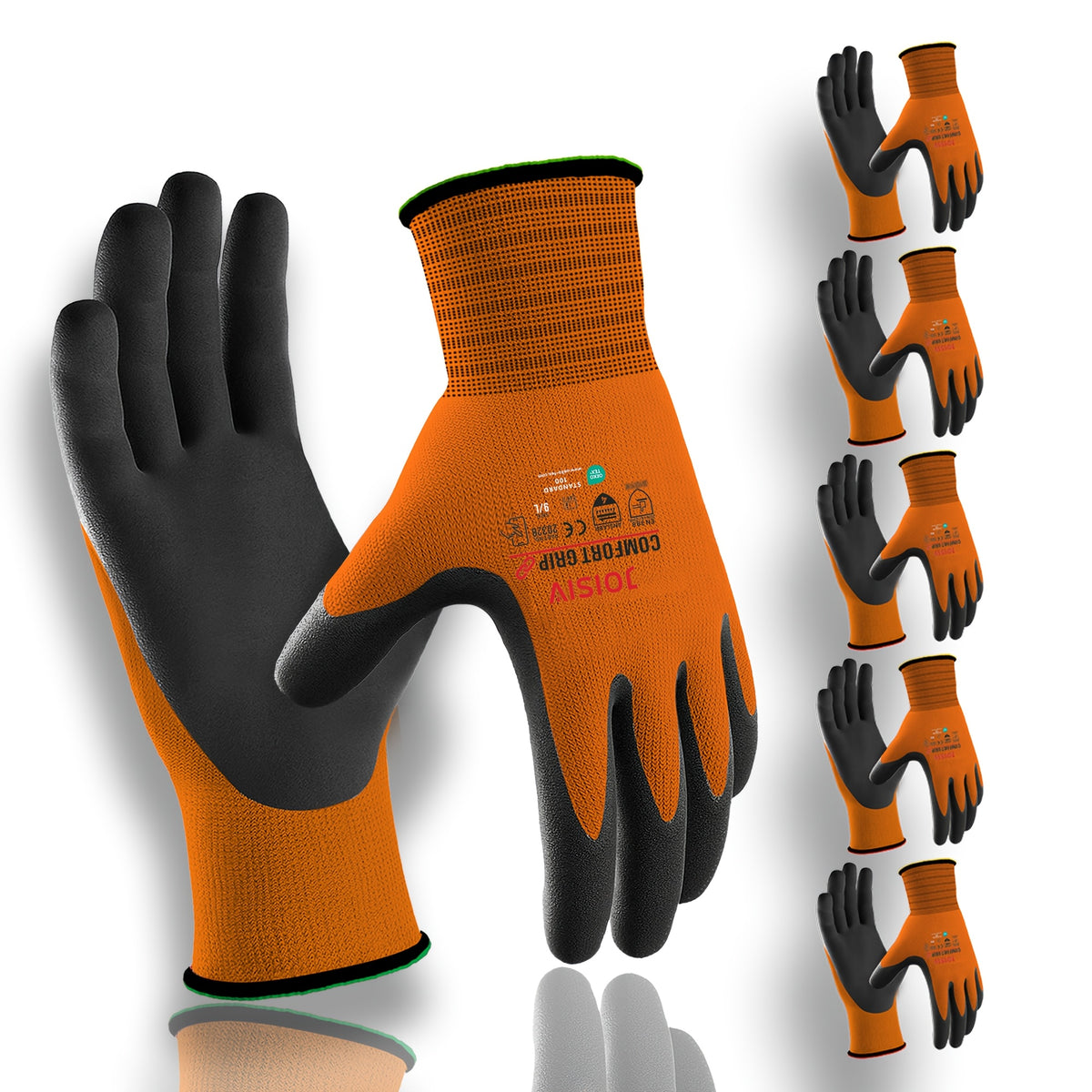 Orange (12PCS/6 paires) / M