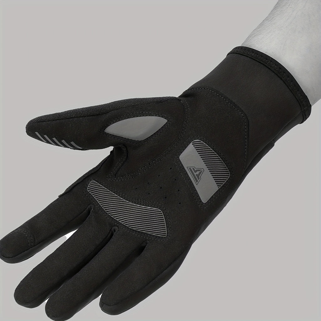 Gants de vélo en maille, noir, tactile