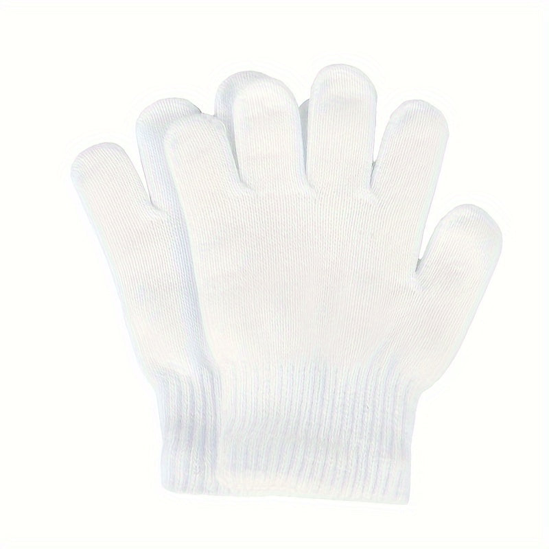 Gants en maille — lot de 5 paires, polychrome