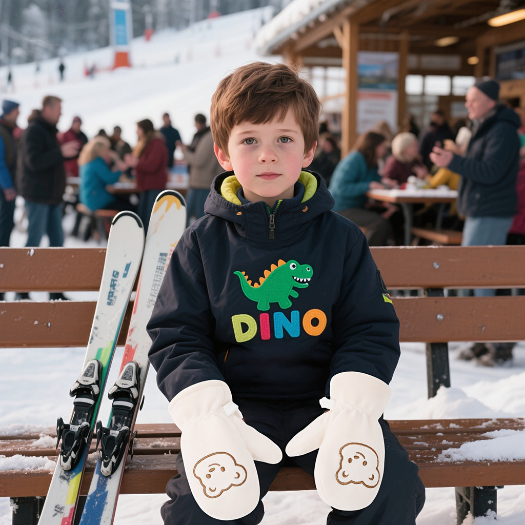 Gants thermiques de ski en maille, 9 coloris