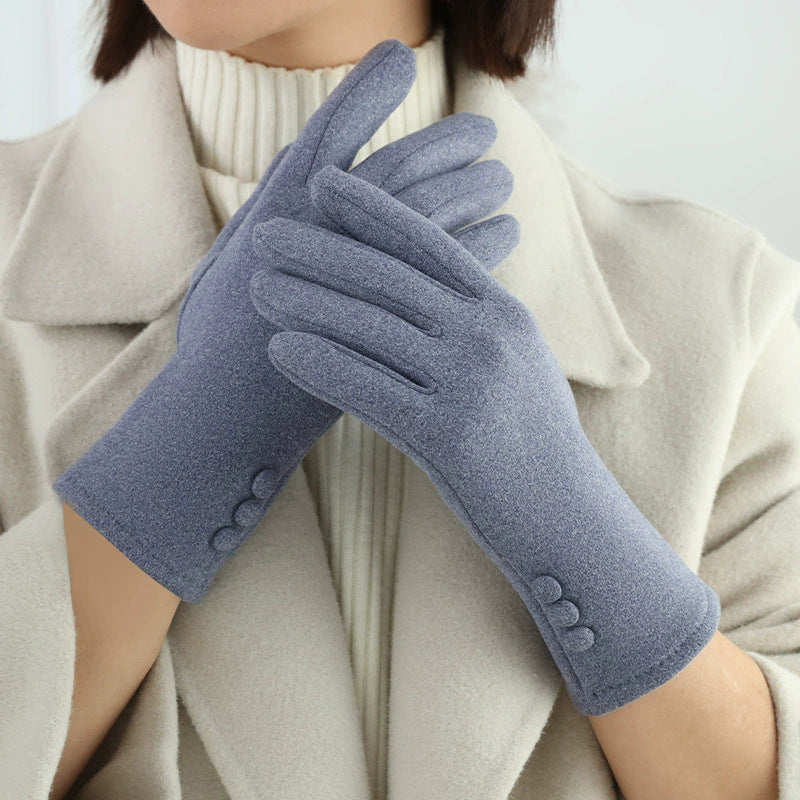 Bleu Brumeux (Version Doublée Polaire à Trois Boutons)
