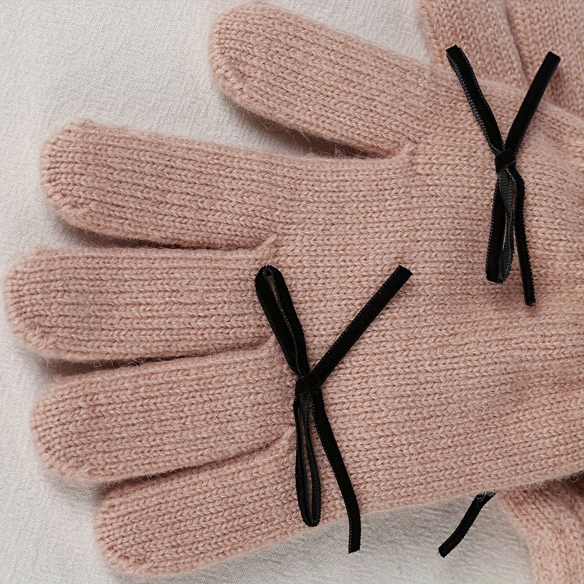 Gants à poignet côtelé en maille — lot de 2 paires