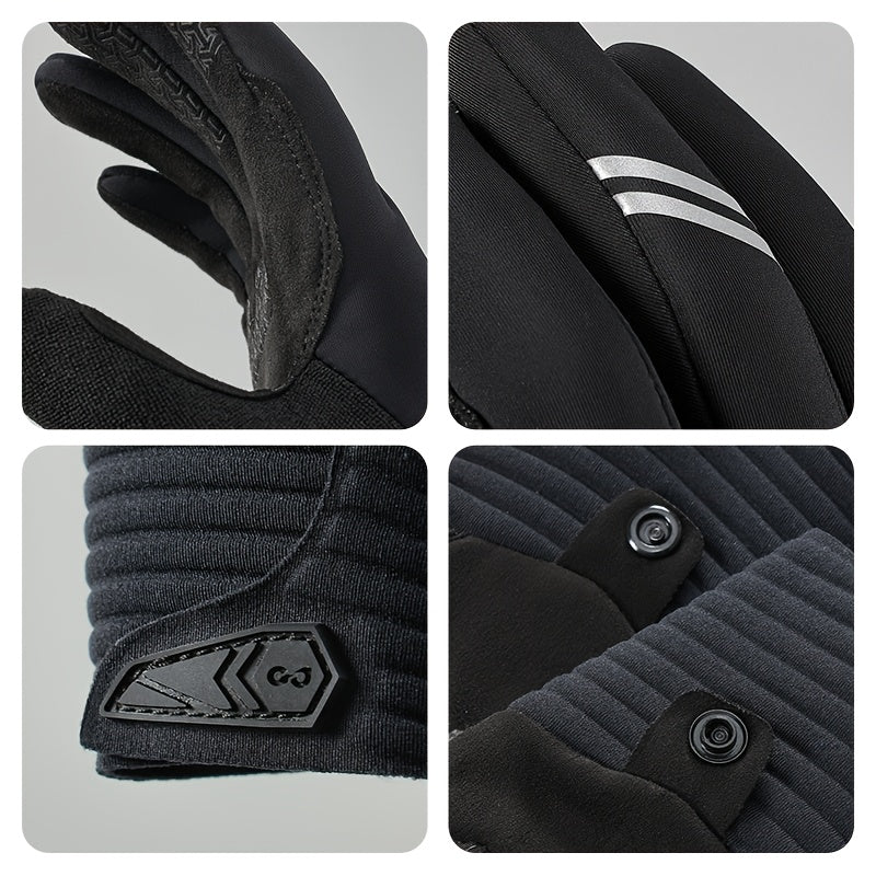 Gants antidérapants doublés en maille, 2 coloris, du S au XXL