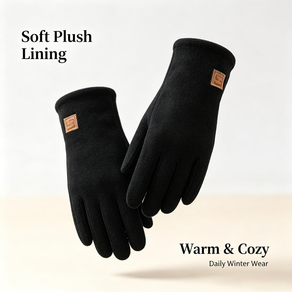 Gants de conduite en maille, noir