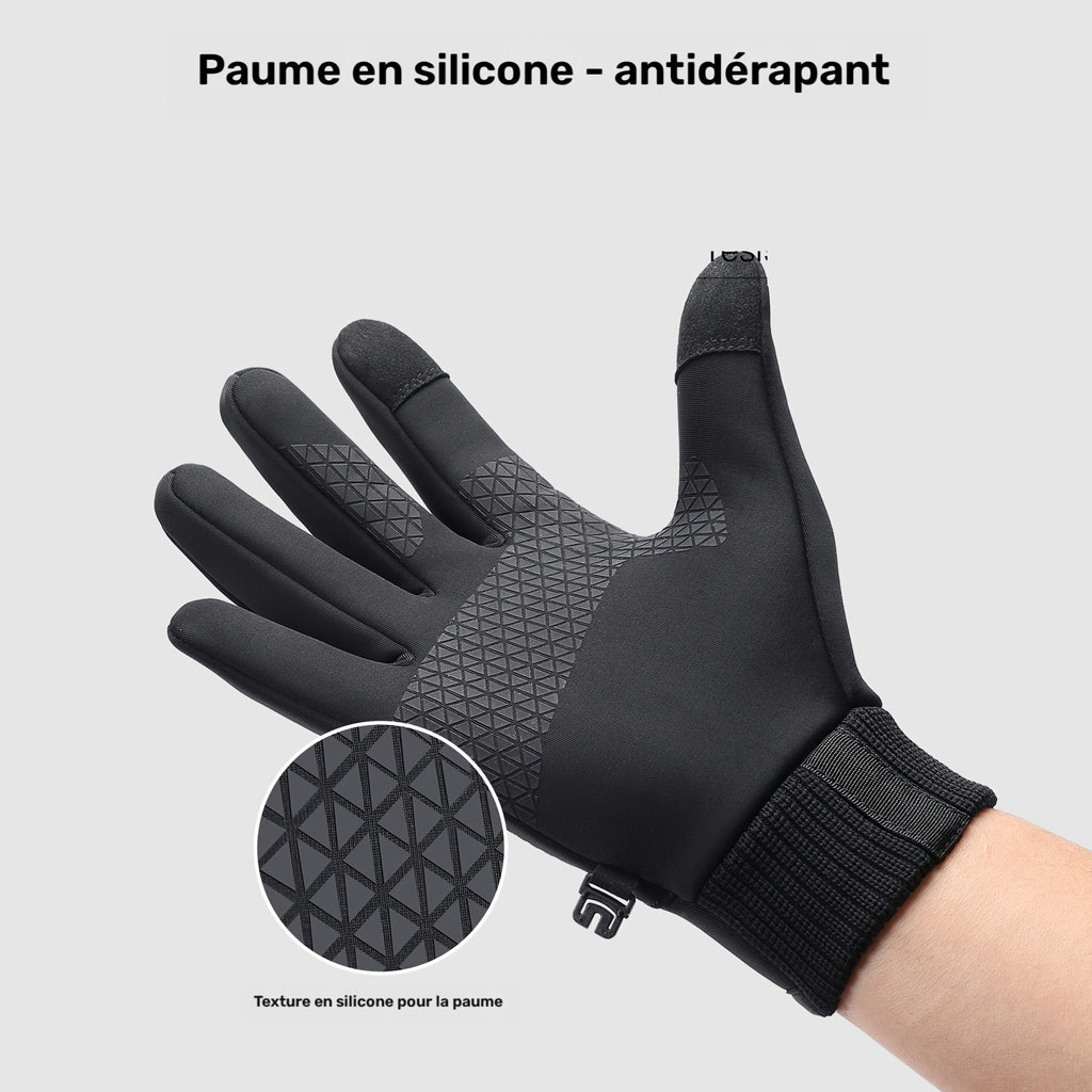 Gants tactiles, noir