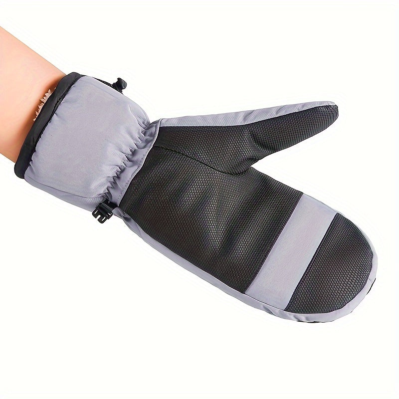 Gants mitaines coupe-vent de ski en maille