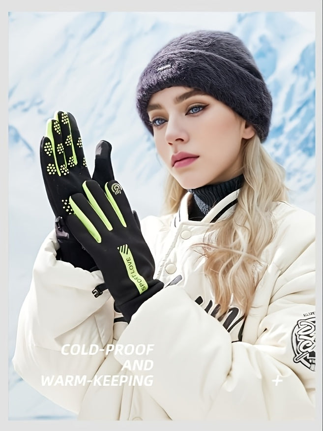 Gants de ski tactiles à picots