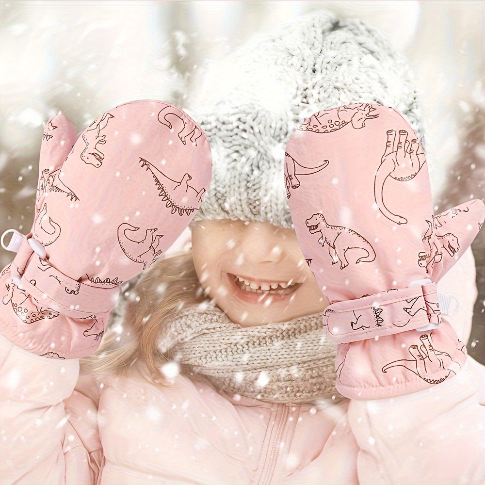Moufles de ski en maille pour enfant