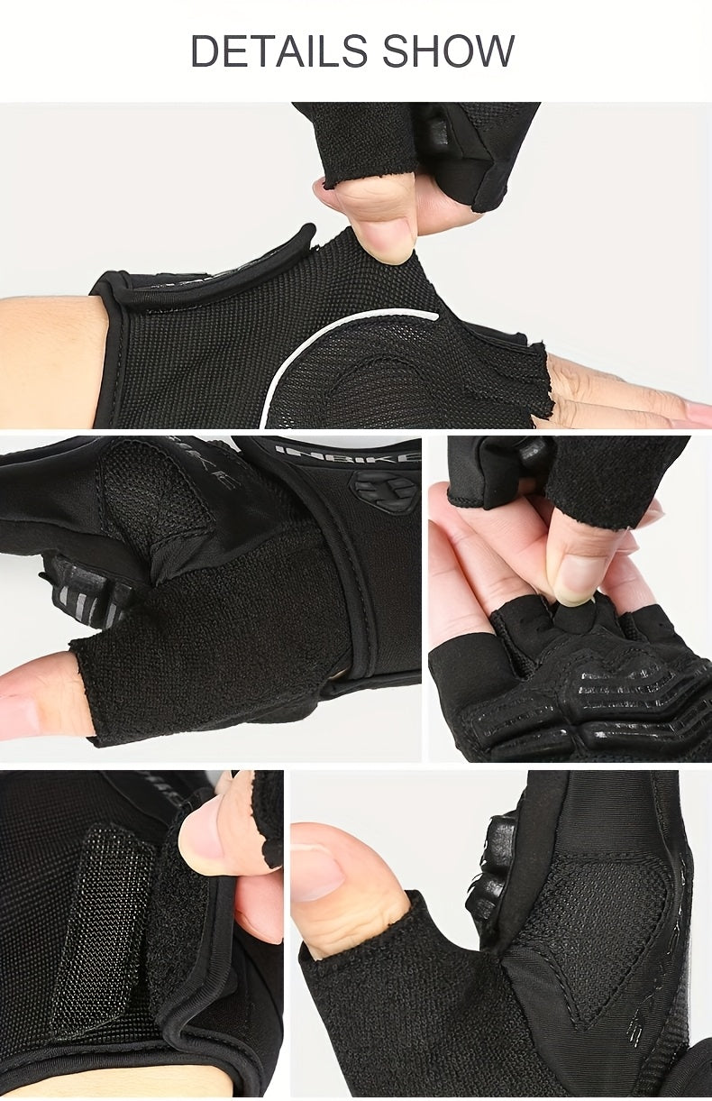 Mitaines de vélo à paume renforcée en simili cuir