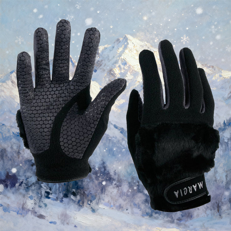 Gants antidérapants doublés en simili cuir