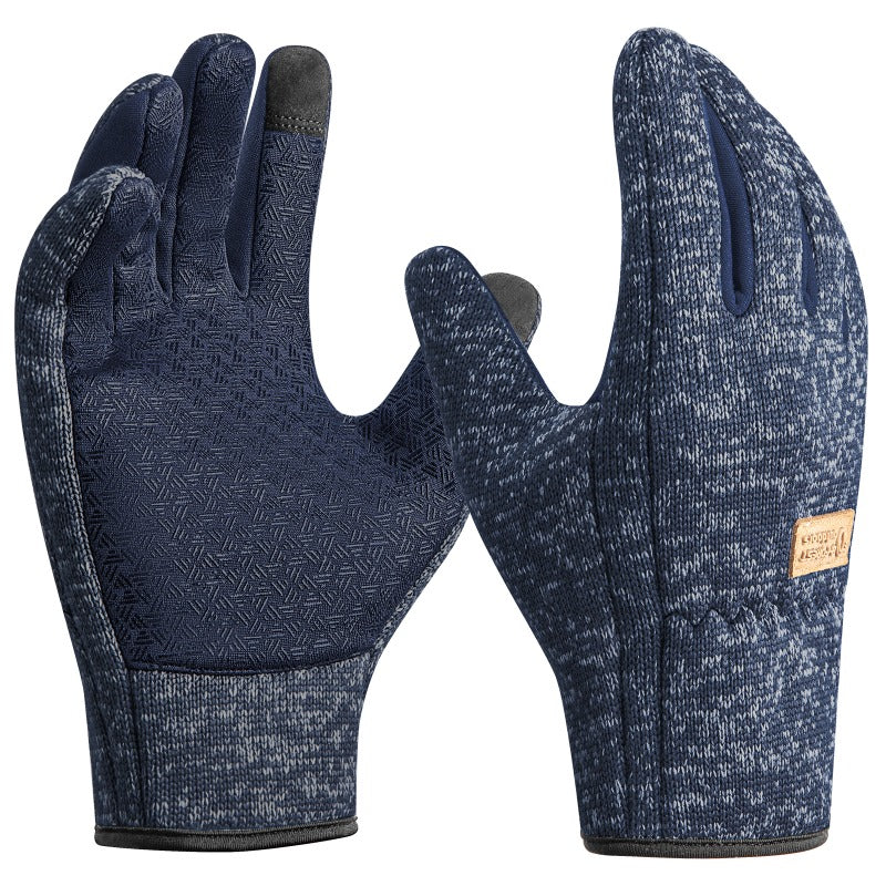 Gants tactiles coupe-vent de ski en maille, 2 coloris, du S au XL
