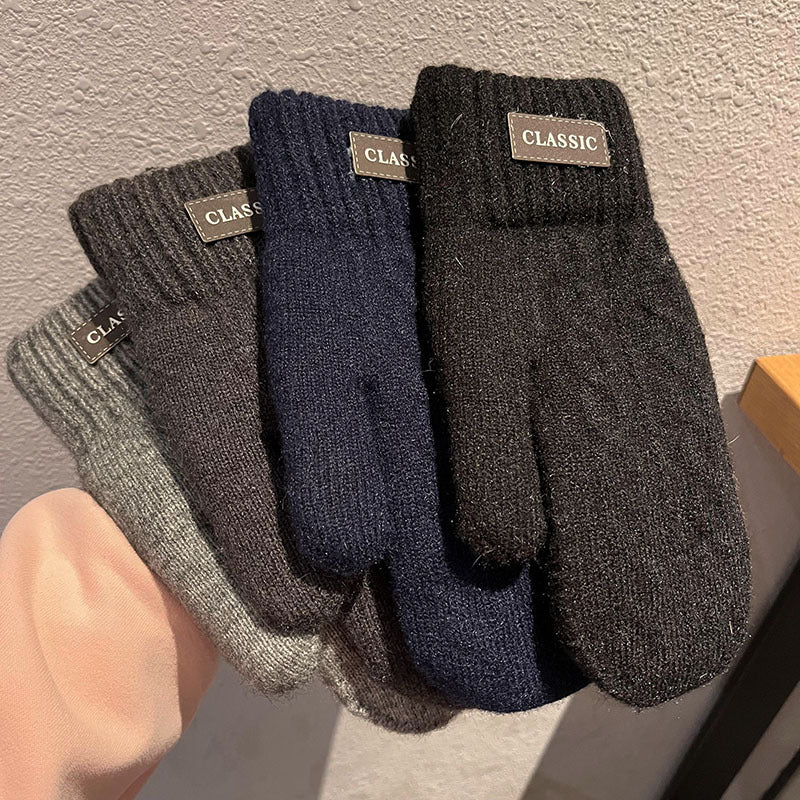 Gants mitaines thermiques en maille