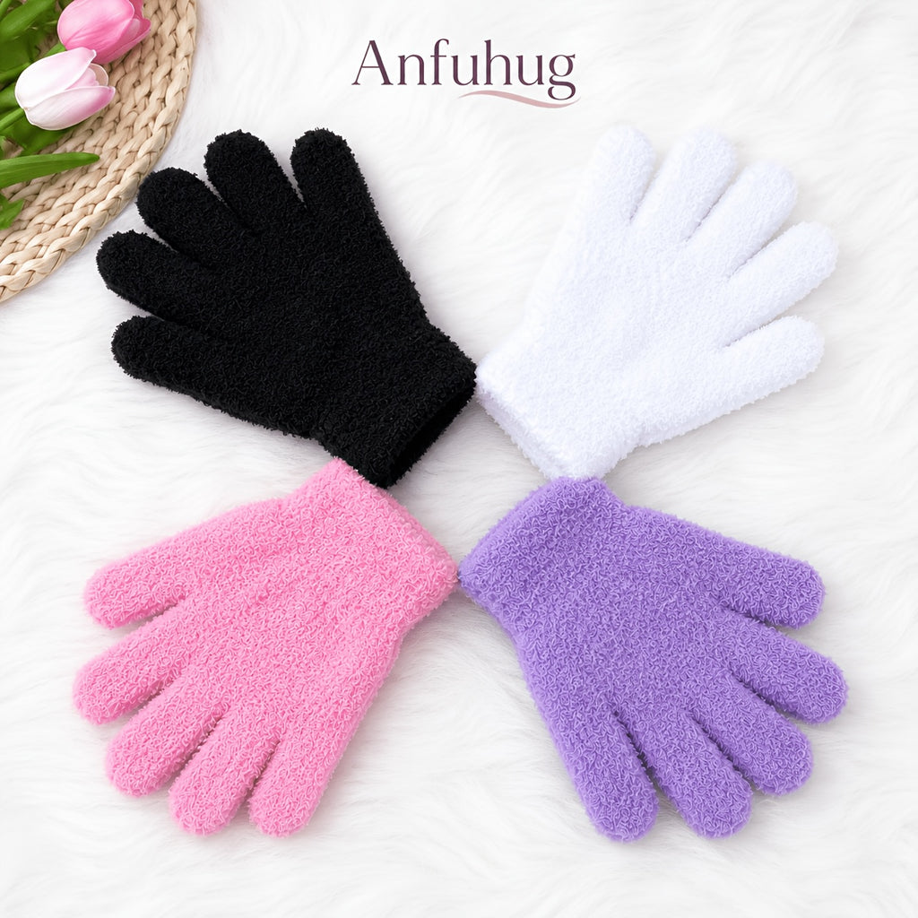 Gants coupe-vent en peluche