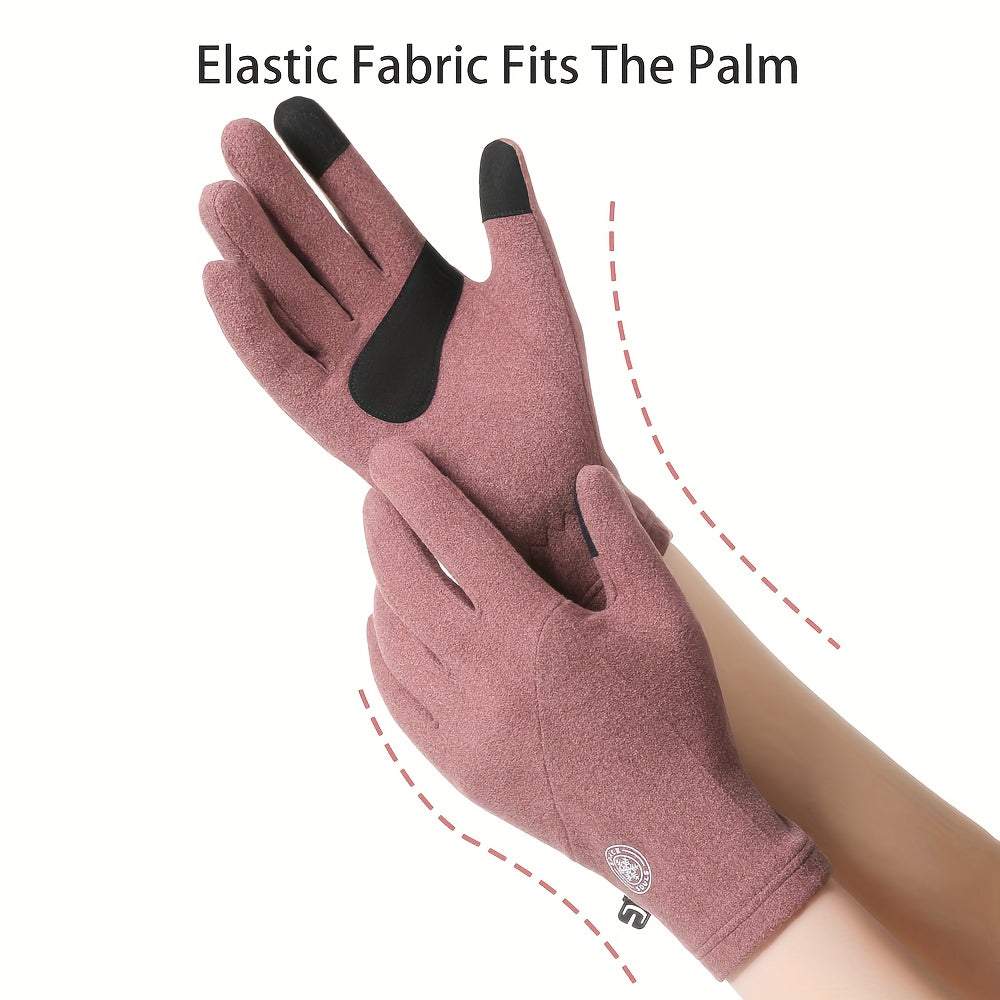 Gants en maille, 5 coloris, à oursons, noir, gris, rose, beige et marron foncé