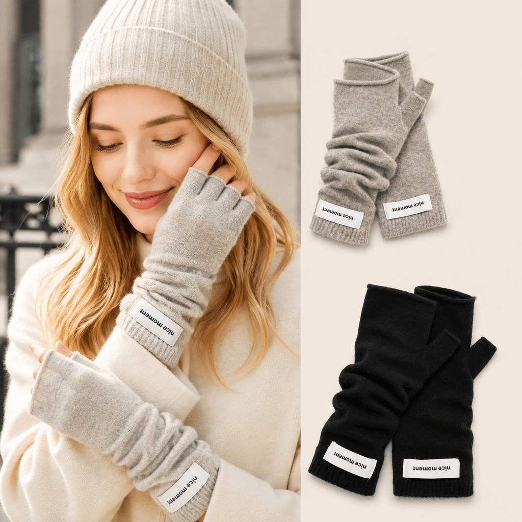 Gants sans doigts longs en coton — lot de 2 paires