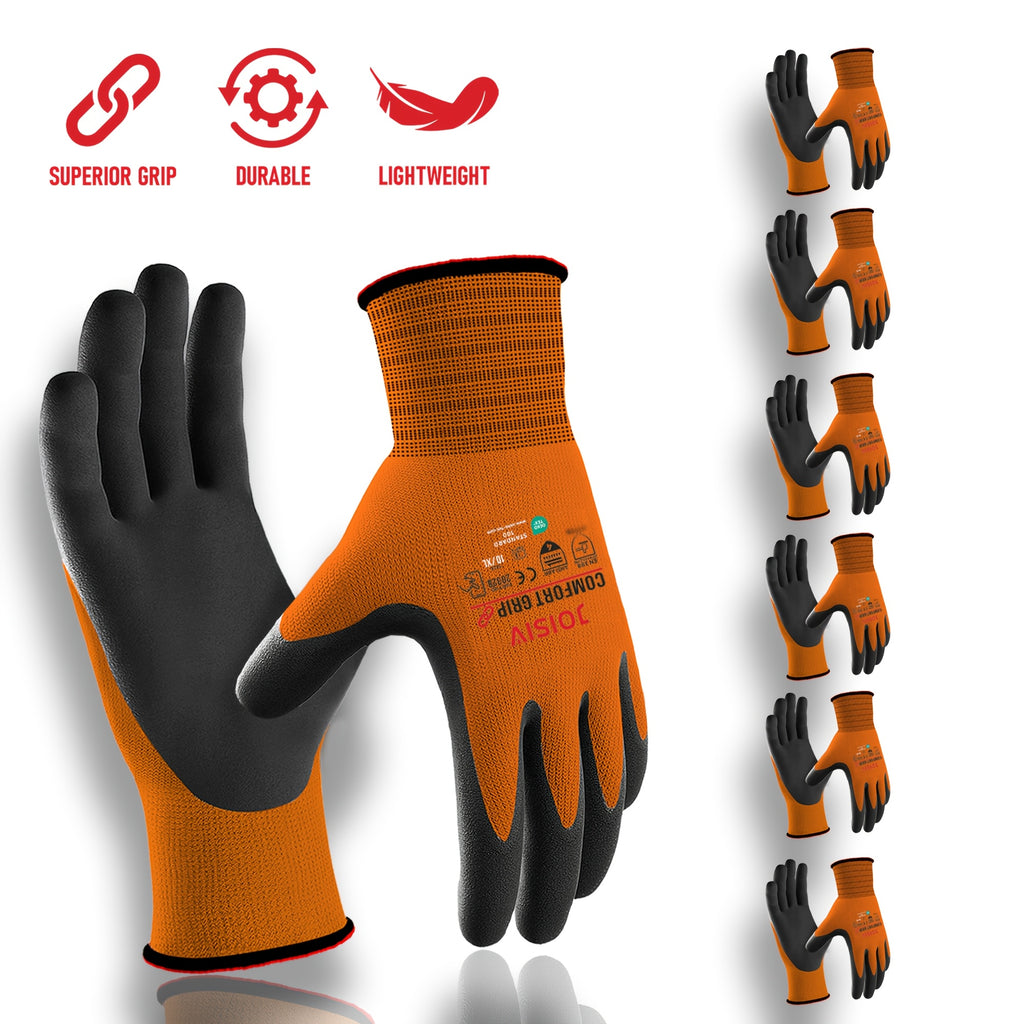 Gants de travail tactiles en maille enduite — lot de 12 paires