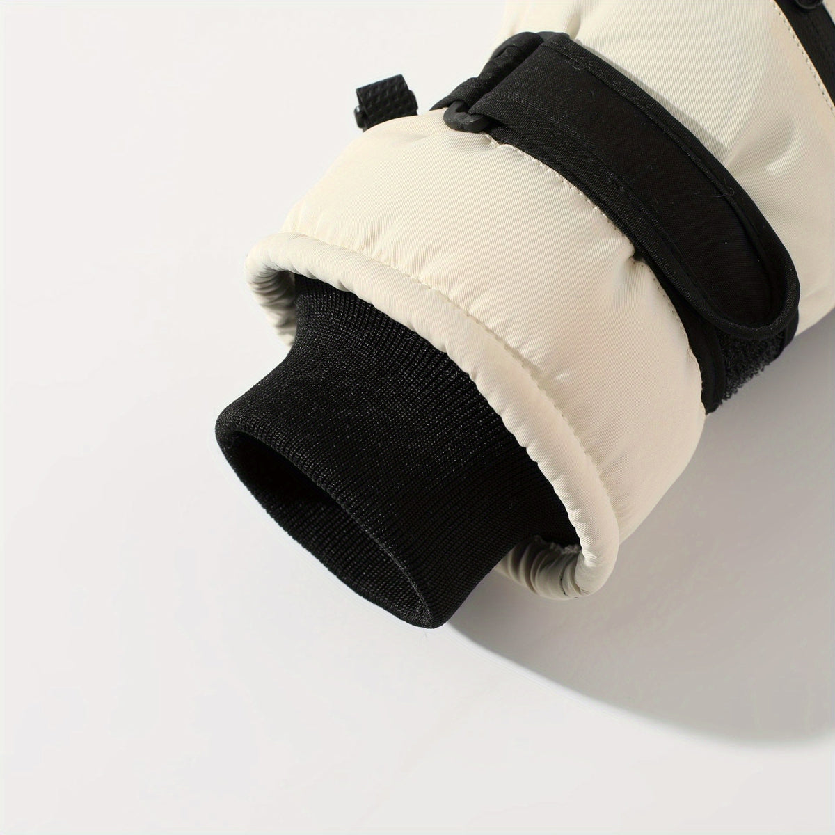 Gants tactiles coupe-vent imperméables en cuir
