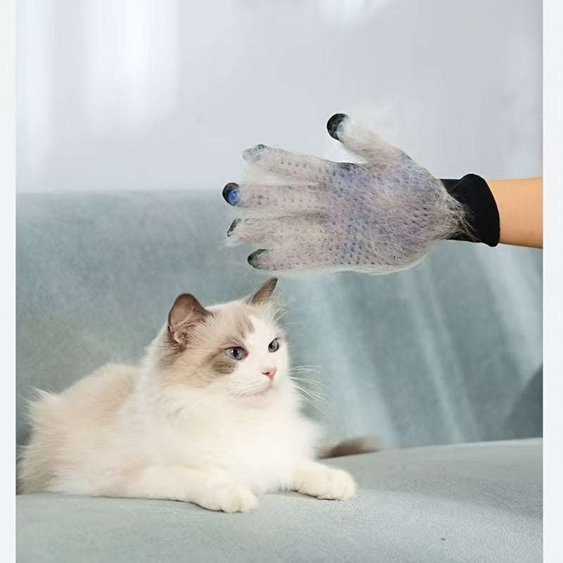 Gant anti-poil antidérapant à motif chat à picots — lot de 4 paires