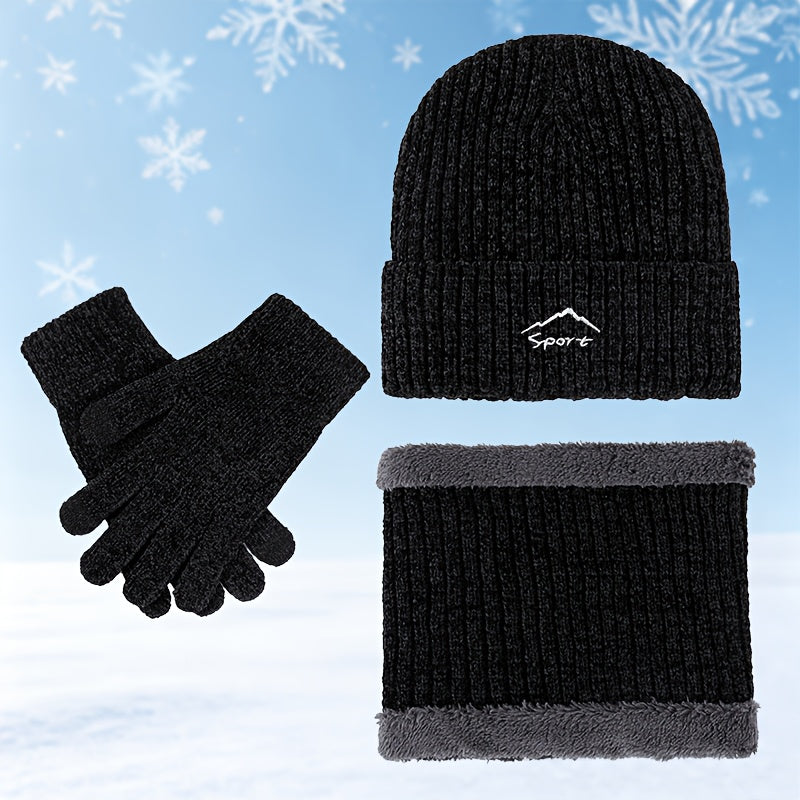 Gants coupe-vent doublés en maille — lot de 3 paires, 5 coloris