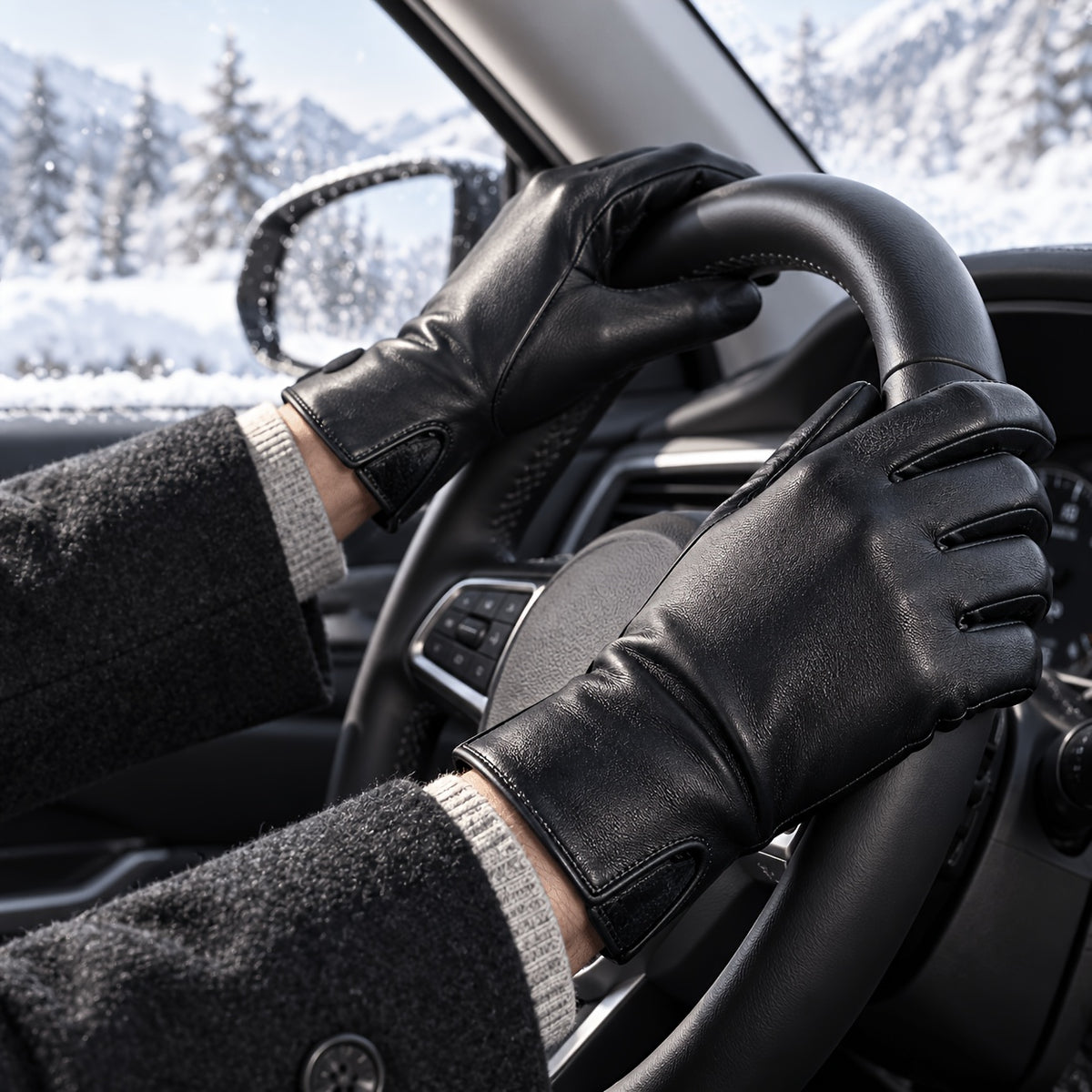 Gants thermiques en cuir