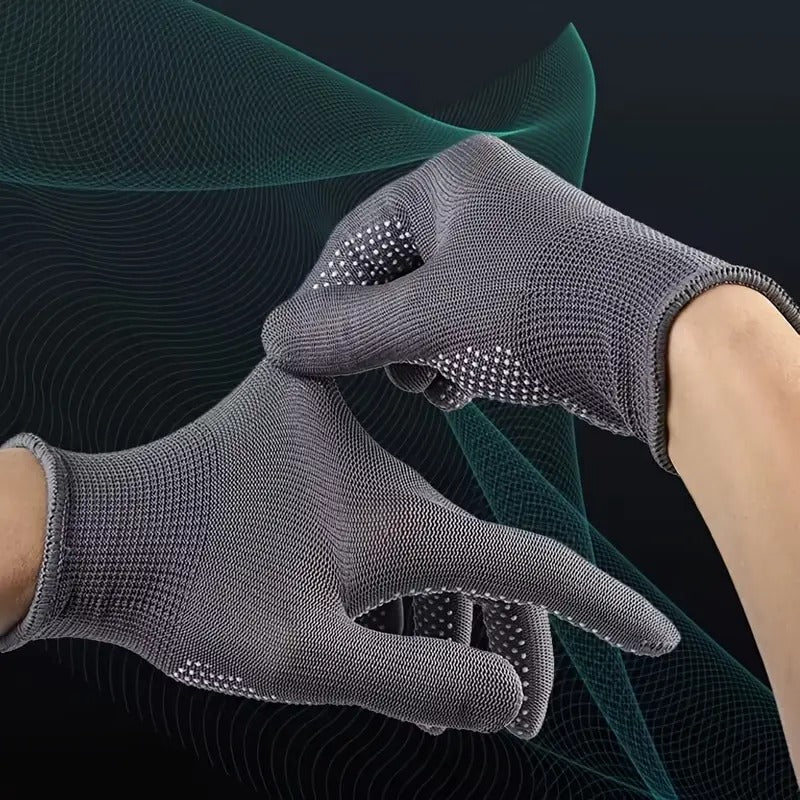 Gants fins de vélo en maille — lot de 5 paires, noir