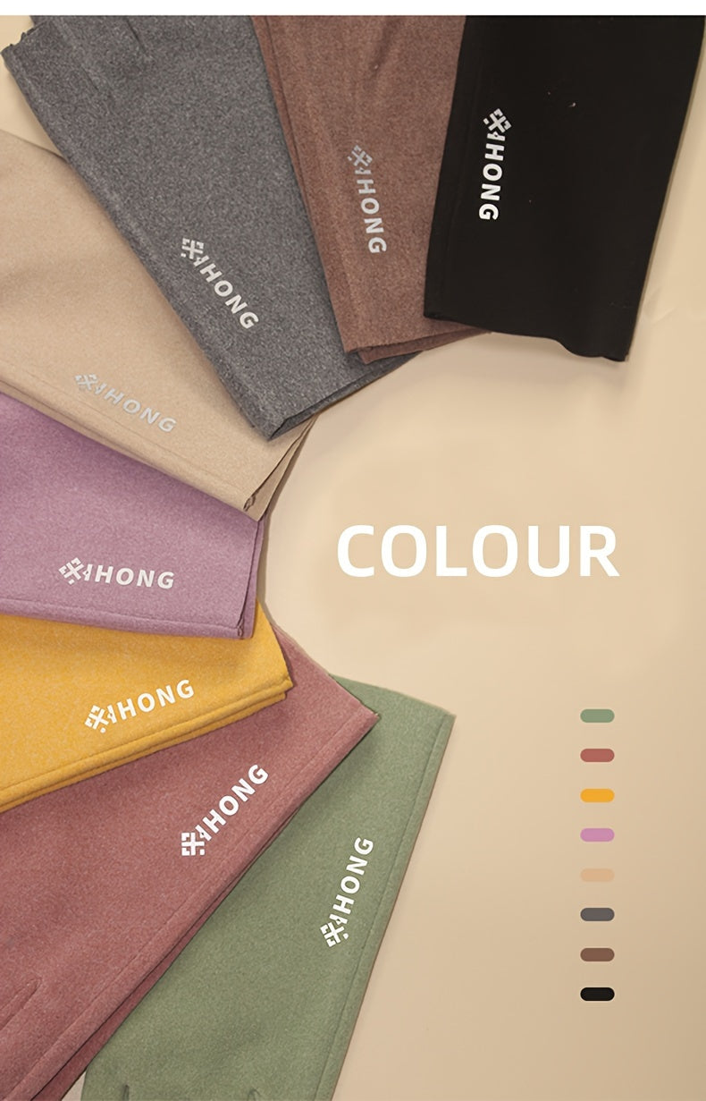 Gants sans doigts thermiques en maille, 8 coloris