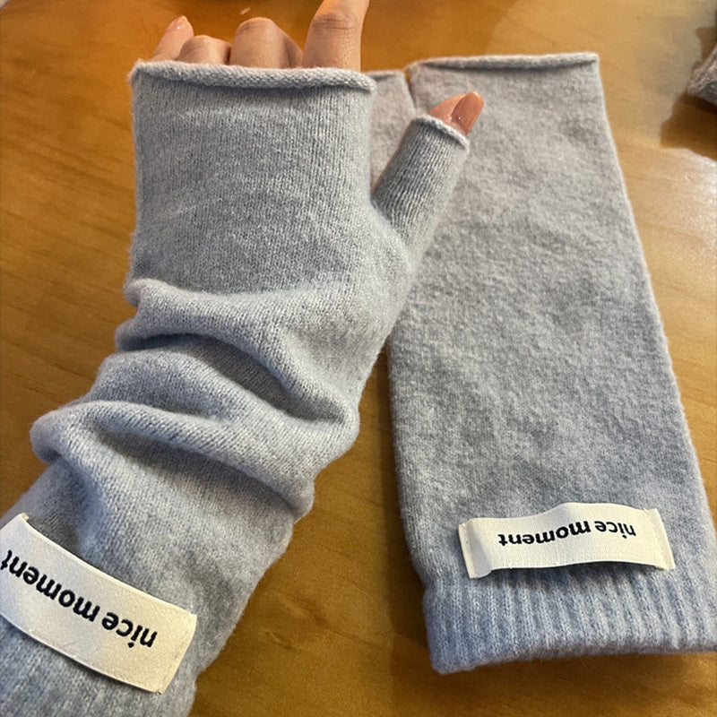 Manchons à passage pour le pouce en maille — lot de 2 paires (modèle 2)