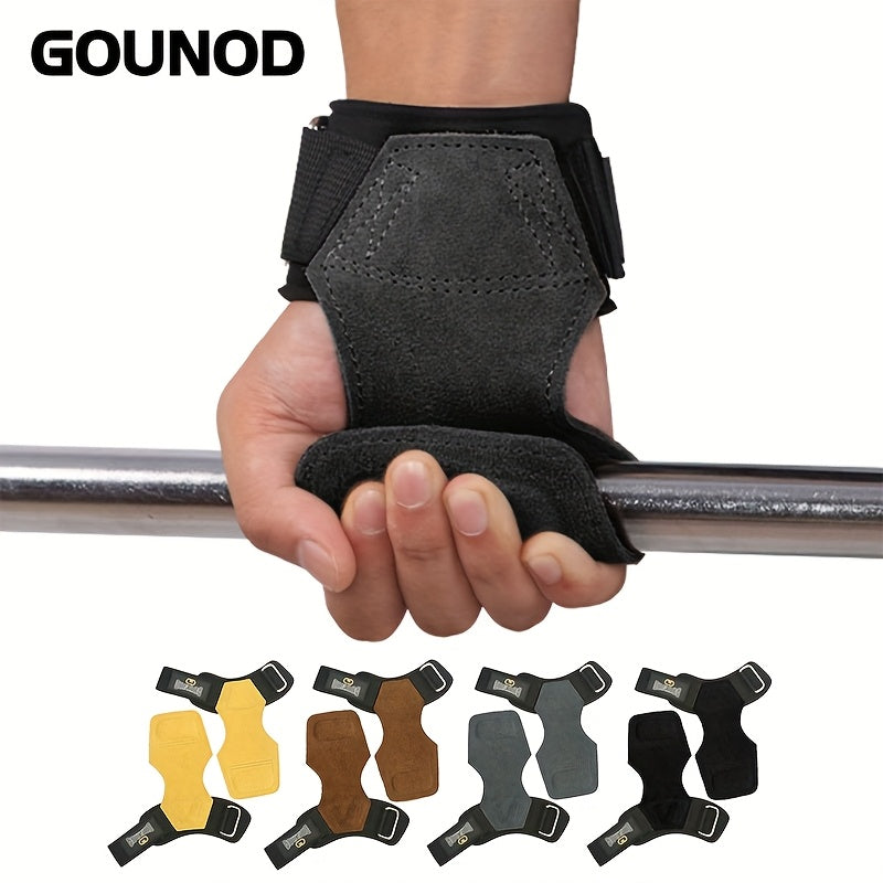 Gants de musculation à sangle de poignet en similicuir