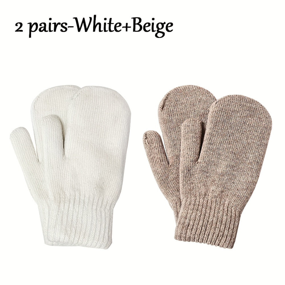 Blanc+Beige 2 Paires