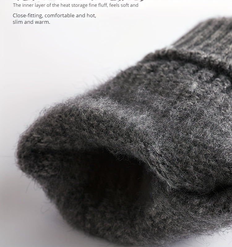 Gants thermiques en maille, 4 coloris, tactile