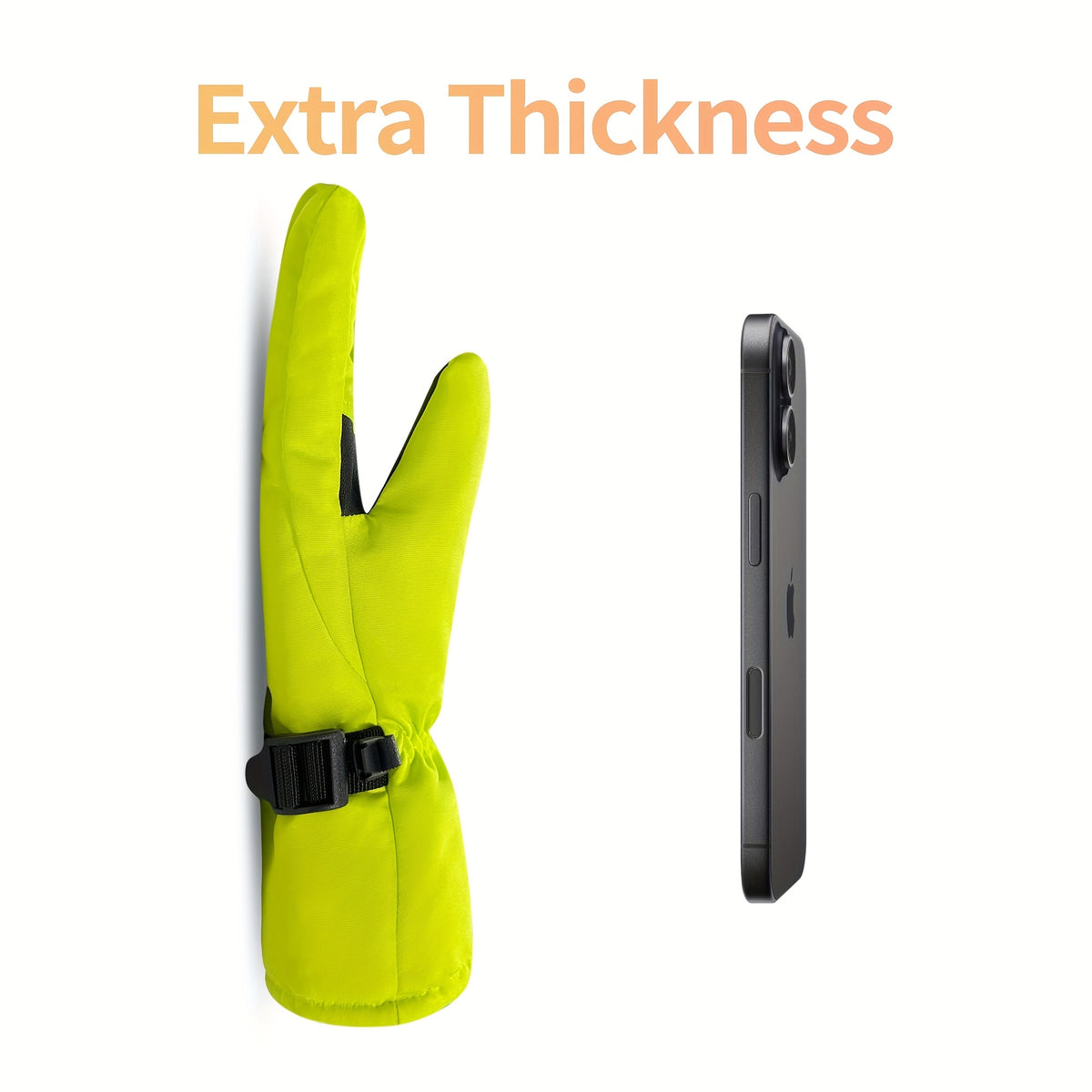 Gants de ski imperméables à flocons