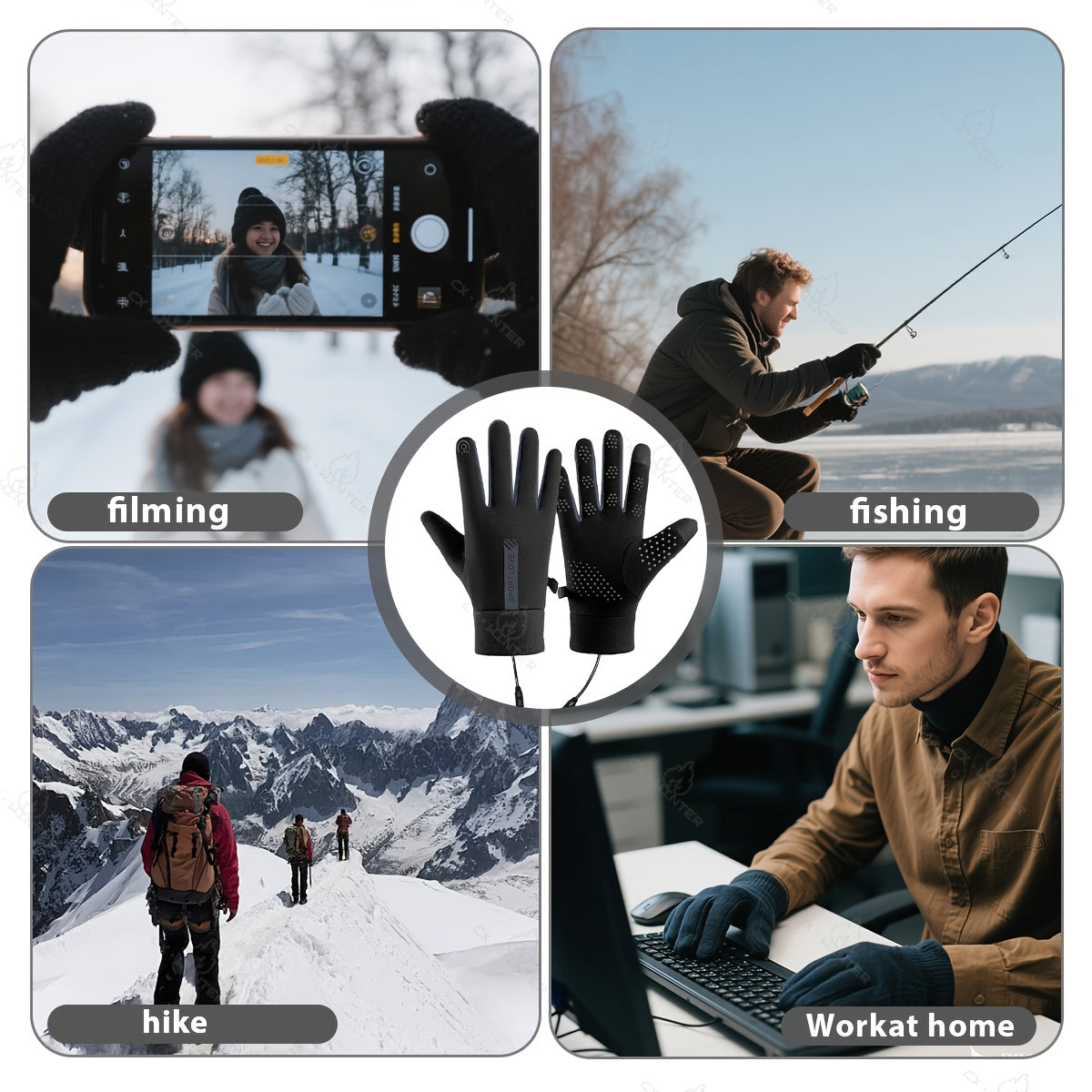Gants de ski chauffants